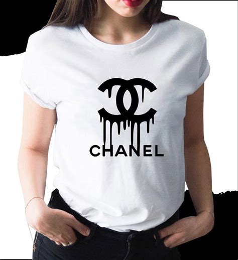 chanel logo tee shirt